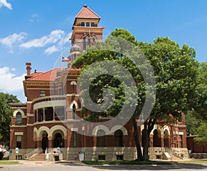 The Gonzales County Courthouse seen from one of the sides photo