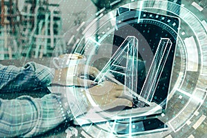 Artificial intelligence and innovation concept