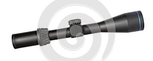 Side view of a high powered riflescope