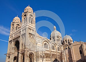 Side view of Marseilles Cathedral (XIX c.)