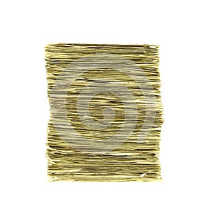 Side View money isolated on white