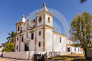 Side view of Mother Church of Santo AntÃ´nio das Garcas Brancas in Glaura, Ouro Preto,MG  Brazil photo