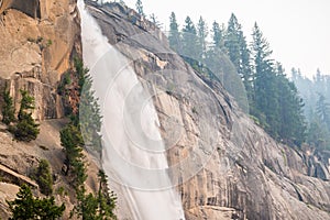 Side view of Nevada Falls photo