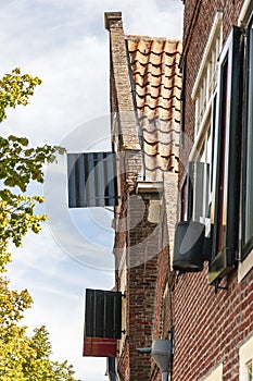 Side view of an old Dutch house