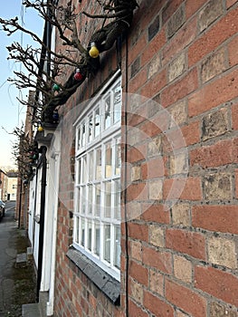 Side view from old victorian house, Brick finish