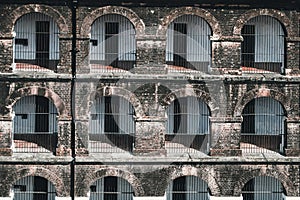 Side view of one of the wings in the Port Blair Cellular Jail,