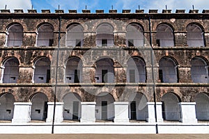 Side view of one of the wings in the Port Blair Cellular Jail