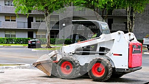 Side view of pay-loader