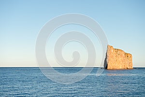 Side view of Perce Rock, Perce, Canada