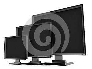 Side view of plasma television