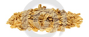 Side view of a portion of brown sugar oat granola