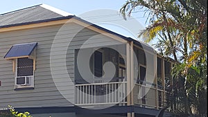 Side view of Queenslander verandah