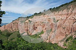 Side view of the the Red Ravine from Sebes. photo