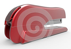 Side view - red stapler