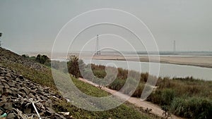 A Side View Of The River Godavari