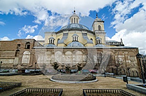 Side view of San Francisco El Grande church in Madrid Spain