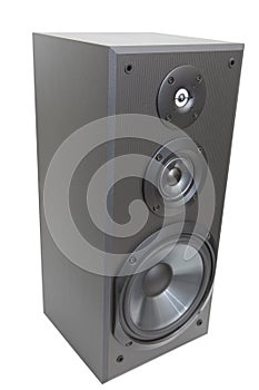 Side view of a speaker box