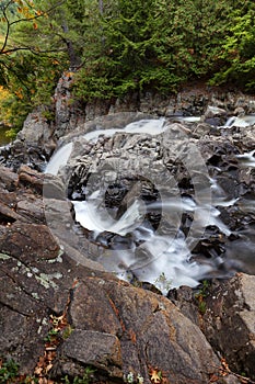 Side View of Split Rock Falls