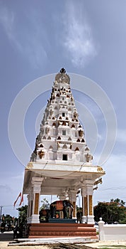 Side view of Sri Mahalakshmi Temple Uchila Udupi India