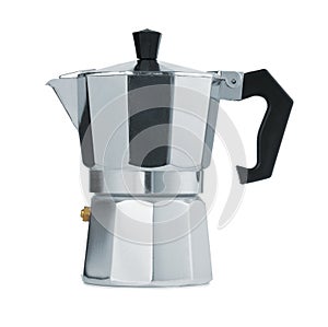 Side view of stovetop coffee maker