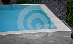 Side view of swimming pool