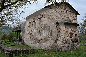 Side view to church St. Petka near village Stanicenje, town Pirot