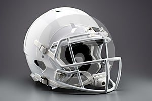 white football helmet