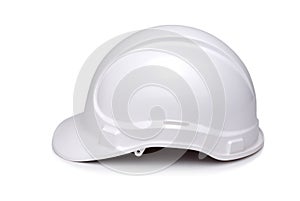 Side View of White Hardhat