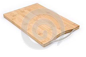 Side view wooden chopping board