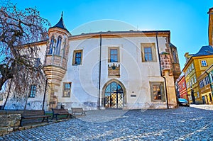 The side wall of Czech Museum of Silver, Kutna Hora, Czech Republic
