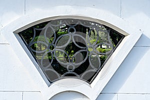 The side wall window of National Taiwan Democracy Memorial Hall