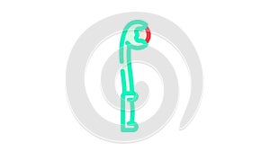 sidearm ball thrower color icon animation