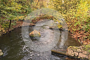 Sidearm of the Lahn in autumn photo