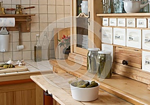 Sideboard in kitchen photo