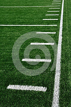 Sideline on American Football Field