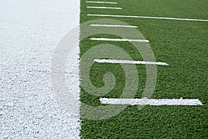 Sideline of Football field background