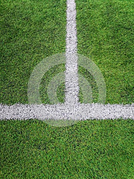 Sideline football field, Sideline chalk mark artificial grass soccer field