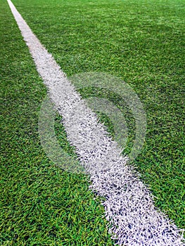 Sideline football field, Sideline chalk mark artificial grass soccer field