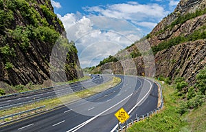 Sideling Hill road cut for I68 interstate near Hancock in Maryland