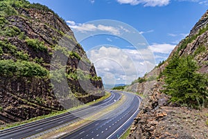 Sideling Hill road cut for I68 interstate near Hancock in Maryland