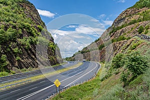 Sideling Hill road cut for I68 interstate near Hancock in Maryland