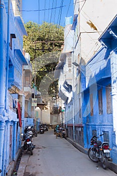Sidestreet in the blue city