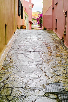 A sidestreet in Monastiraki, Plaka area under Acropolis