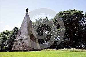 Sideview of the Needle`s Eye, in Wentworth, South Yorkshire, England.