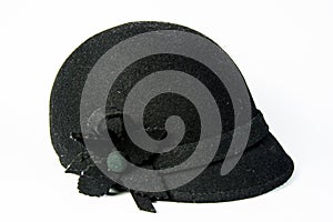 Sideview riding helmet isolated