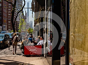 Sidewalk Cafe in New York