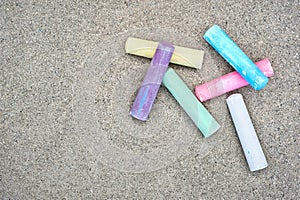 Sidewalk chalk photo