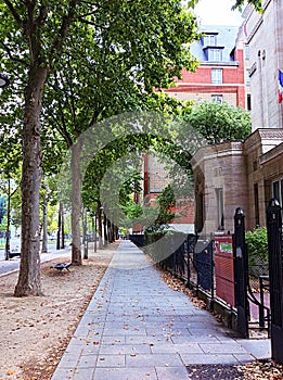 Sidewalk in Cite Internationale Universitaire de Paris - France