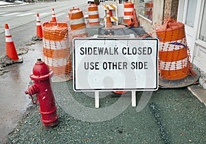 Sidewalk Closed Obstacle Course