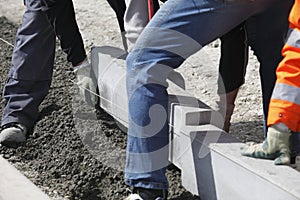 Sidewalk construction